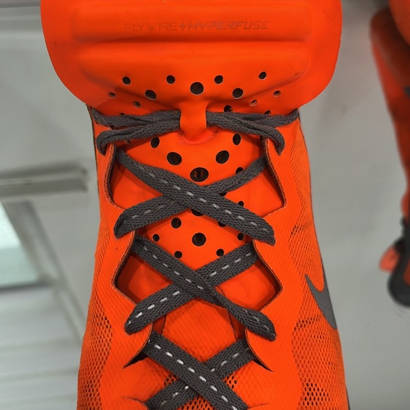 Nike Zoom Hyperenforcer PE Men’s Orange Grey Basketball Athletic 9.5 US - Picture 10 of 13